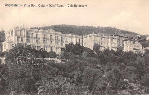 Ospedaletti Italy Hotel Royal Villa Belvedere Antique Postcard J46520