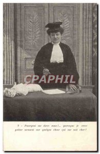 Old Postcard Fantaisie Lawyer Judge