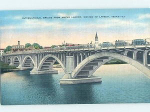 Linen BRIDGE SCENE Laredo Texas TX H8670