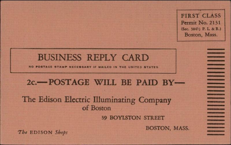 Kitchen Appliance Marion Waffle Iron Edison Elec Illum Co Boston MA Postcard