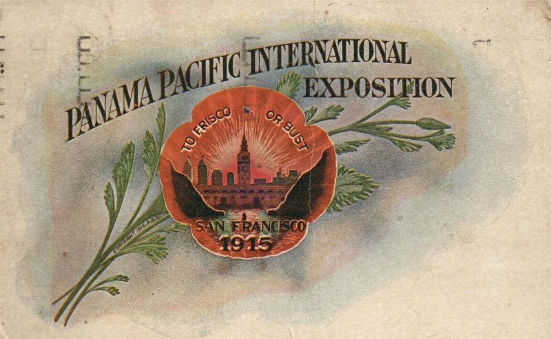 PANAMA PACIFIC INTERNATIONAL EXPOSITION SAN FRANCISCO CA 1912 ANTIQUE POSTCARD 