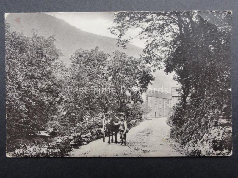 Derbyshire: Millers Dale, Man & Cart - Old Postcard by Raphael Tuck & Sons 3503
