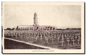 Old Postcard Cemetery Douaumont National Army