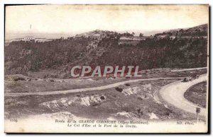 Old Postcard Route De La Grande Corniche Col D & # 39Eze And Fort De Drette