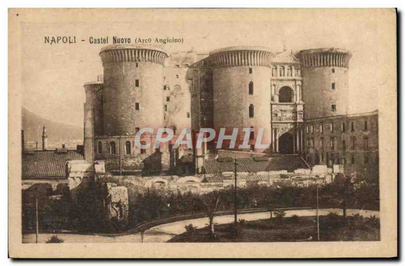 Postcard Old Napoli Castel Nuovo