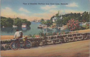 Postcard View Hamilton Harbour Crow Lane Bermuda