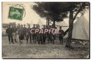 Old Postcard Army Camp Carpiagne Food distribution