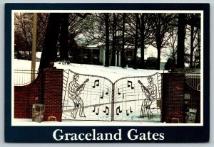 Elvis Presley  Graceland Gates  Memphis Tennessee   Postcard