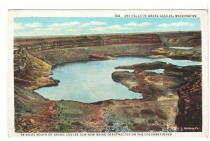 Dry Falls, Columbia River, Grand Coulee, Washington, Robbins-Tillquist Postcard