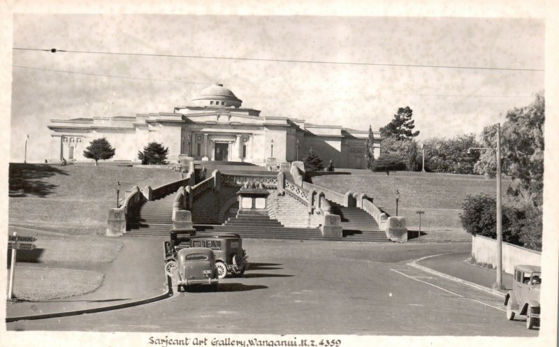 Vintage Postcard 1920's View of Sarjeant Art Gallery Wanganui New Zealand N. Z.