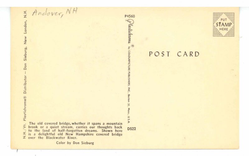 NH - Andover. Blackwater River Covered Bridge