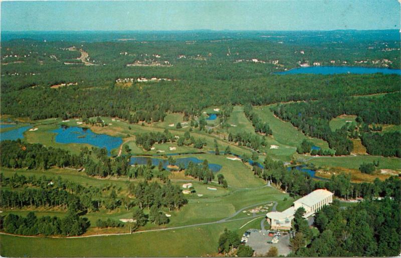 Kiamesha Lake The Concord Hotel NY..Ariel View..Vintage Postcard 