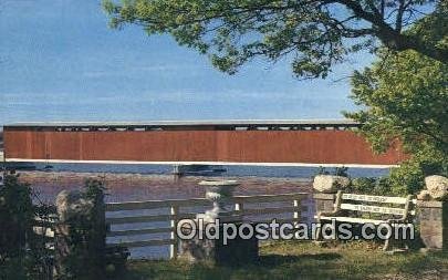 Centreville, MI USA Covered Bridge 1972 postal used 1972