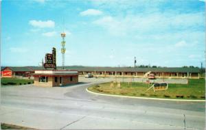 Powell TN postcard - Clark Motel - Route 1 - K. R. Clark owner