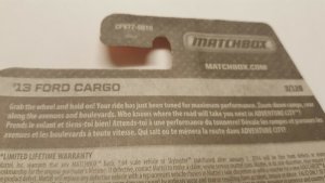 Matchbox Toy Car #3 13 Ford Cargo