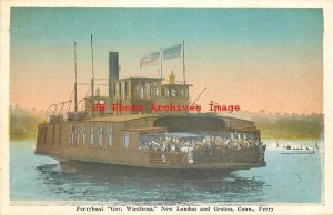 CT, New London-Groton, Connecticut, Ferry Gov Winthrop, J Solomon