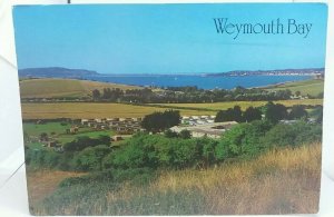 Vintage Postcard The Owls Caravan and Camping Site Weymouth Bay Dorset