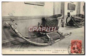 Old Postcard Petit Trianon Versailles Sleigh cars Musee Marie Atnoinette