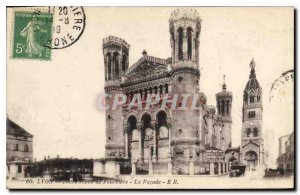 Postcard Old Lyon Notre Dame de Fourviere The Facade