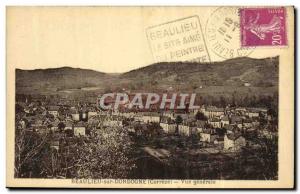 Old Postcard Beaulieu sur Dohdogne Vue Generale