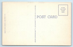 ARCADIA, FL Florida ~ US POST OFFICE c1940s DeSoto County Linen  Postcard