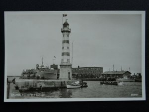 Sweden LIGHTHOUSE Malmo - Inre Fyren I Hamnen - Old RP Postcard by Pressbyram