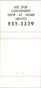 Vintage Matchbook Cover Finch Massenburg Carpet Shop Norfolk, Virginia MB142