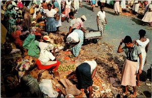 Jamaica Kingston Market Scene