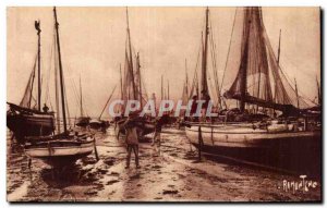 Island of Oleron - Cotiniere Port of boats - Old Postcard