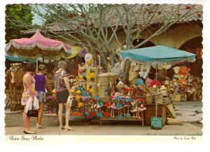 Native Straw Market, Freeport Grand Bahama, Used 1974
