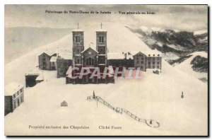 Postcard Old Pilgrimage of Our Lady of La Salette General view winter Propert...