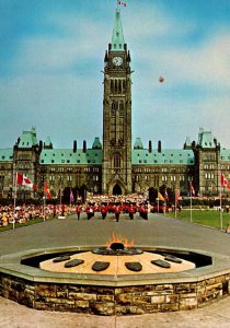 Canada Ottawa Parliament Hill Regimental Band and Guard Matching Toward The E...