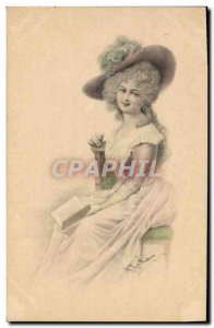 Old Postcard Fantasy Illustrator Woman