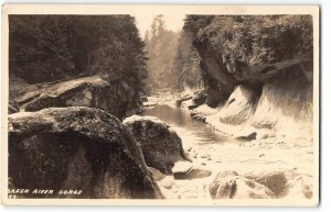 RPPC Green River Gorge, Washington c1920s Vintage Photo Postcard