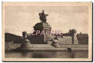 Old Postcard Deutsches Eck Kaiser Wilhelm Denkmal