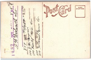 Postcard SD Watertown Post Office Coca-Cola