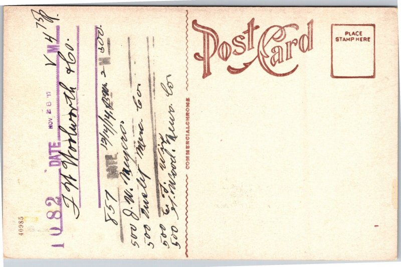 Postcard SD Watertown Post Office Coca-Cola