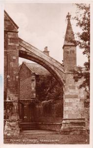 TEWKESBURY GLOUCESTERSHIRE UK FLYING BUTTRESS PHOTO POSTCARD