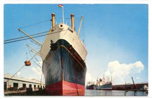 ​Ship Loading Alabama State Docks Mobile AL postcard