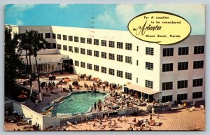 1965  Miami Beach   Florida   The Arlington Hotel    Postcard