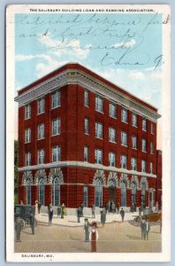 1916 SALISBURY MD MARYLAND BUILDING & LOAN ASSOCIATION BUILDING ANTIQUE POSTCARD