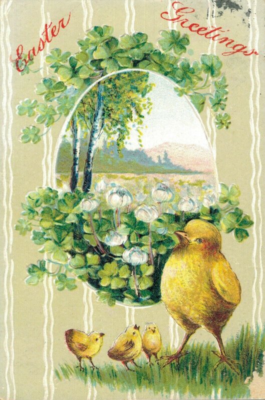 Happy Easter - Chicks Embossed Easter Greetings 04.57