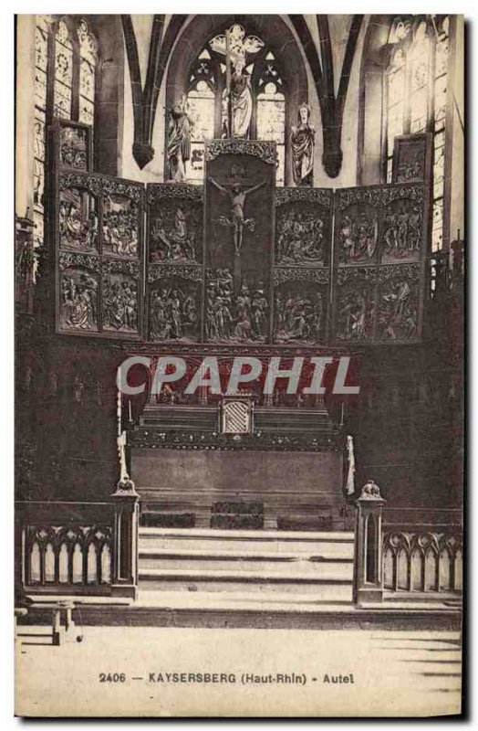 Old Postcard Kaysersberg Altar