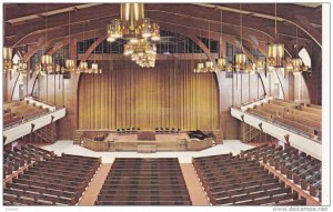 GLORIETTA, New Mexico; Holcomb Auditorium, Baptist Assembly, Interior, 40-60s