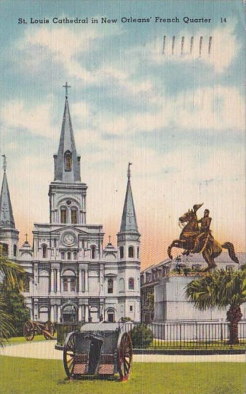 Louisiana New Orleans St Louis Cathedral 1948