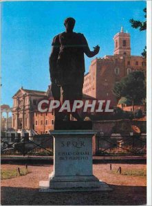 Postcard Modern Rome statue of julius cesar c