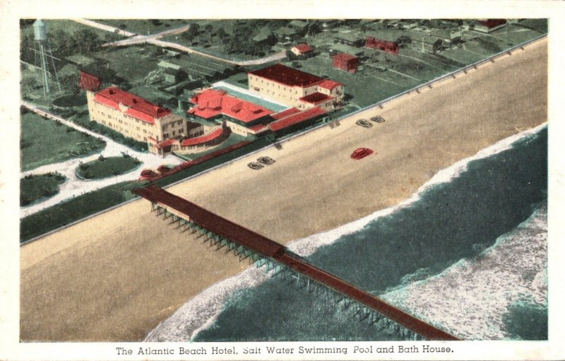 Florida Atlantic Beach The Atlantic Beach Hotel Salt Water Swimming Pool and ...