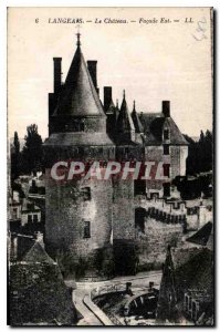 Old Postcard Langeais Chateau is the frontage
