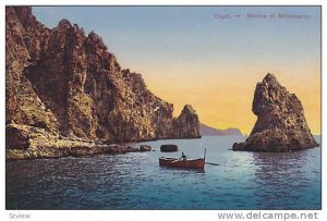 Marina Di Mitromania, Man On A Boat, Capri (Naples), Campania, Italy, 1900-1910s