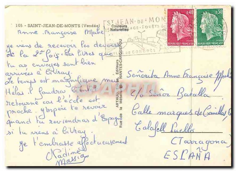 Modern Postcard Saint Jean de Monts (Vendee)